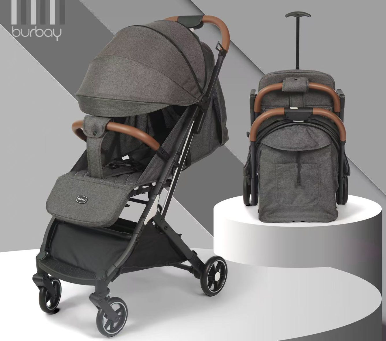 Количка BURBAY Nubi Grey  618