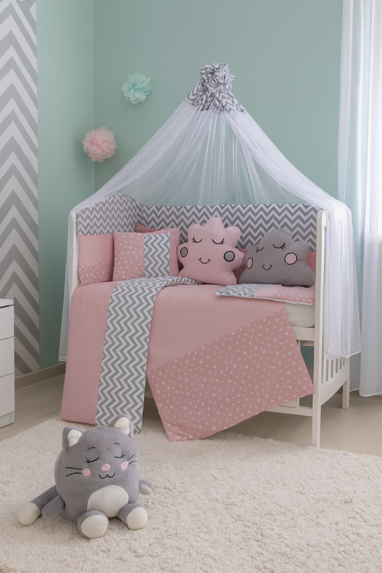 Постелнина крем розева