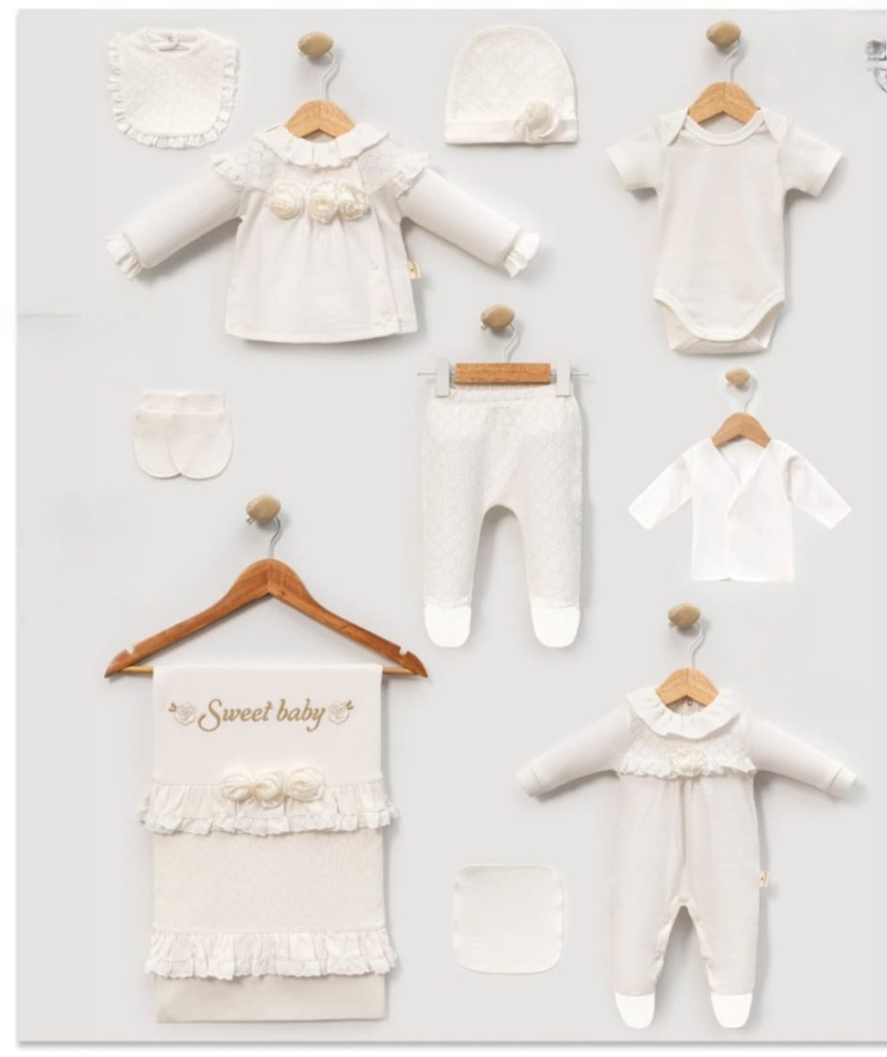 Луксузен бебешки комплет 10 дела – 100% памук 