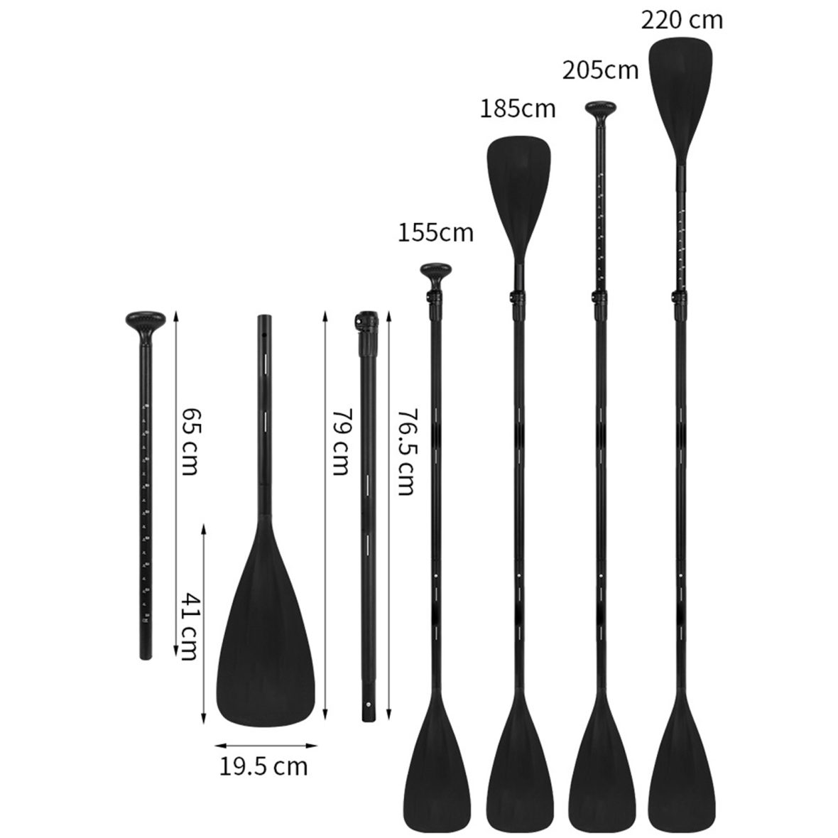 2 во 1 SUP – двострано весло