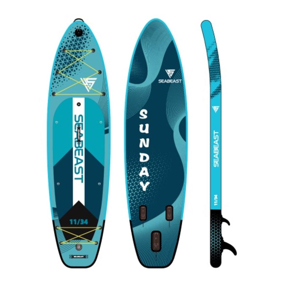 🌊 SUP даска SEABEAST-SUNDAY 335*86*15– комплетен сет за авантура на вода! HS024