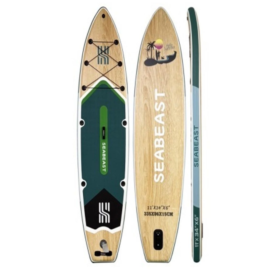 🌊 SUP даска SEABEAST 335*86*15– комплетен сет за авантура на вода! HS009