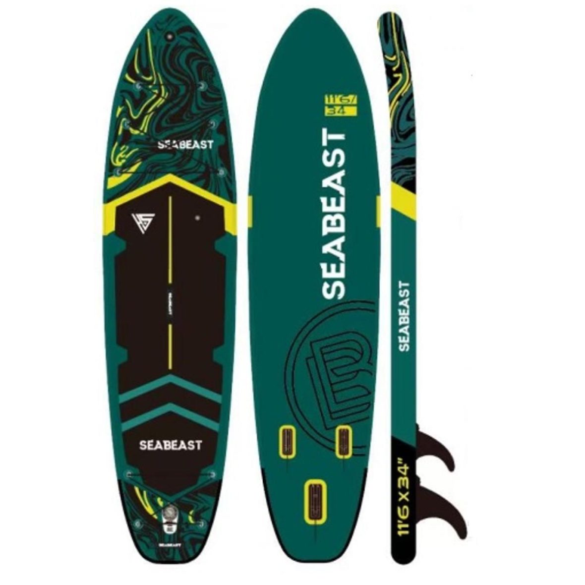 🌊 SUP даска SEABEAST 350*86*15– комплетен сет за авантура на вода! HS017