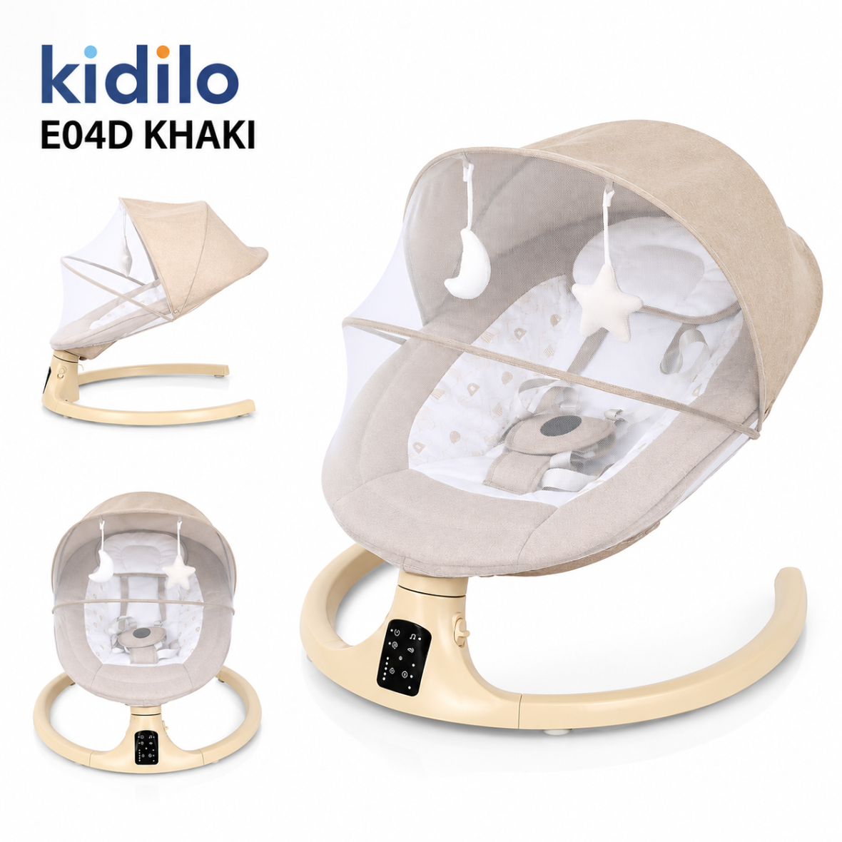 Kidilo Premium Релаксатор за Бебе E04D-Kрем